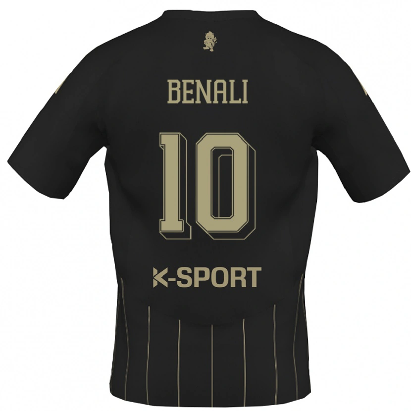Danxen Dames Ahmad Benali #10 Grijs Wit Uitshirt Uittenue 2025/26 T-Shirt