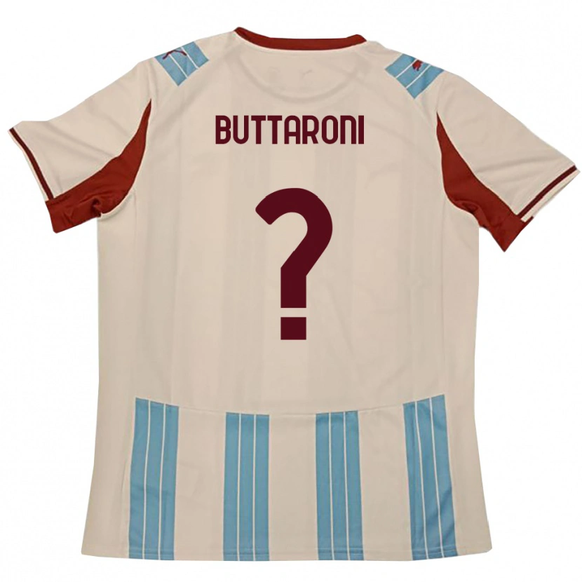 Danxen Dames Cristiano Buttaroni #0 Hemelsblauw Wit Uitshirt Uittenue 2025/26 T-Shirt