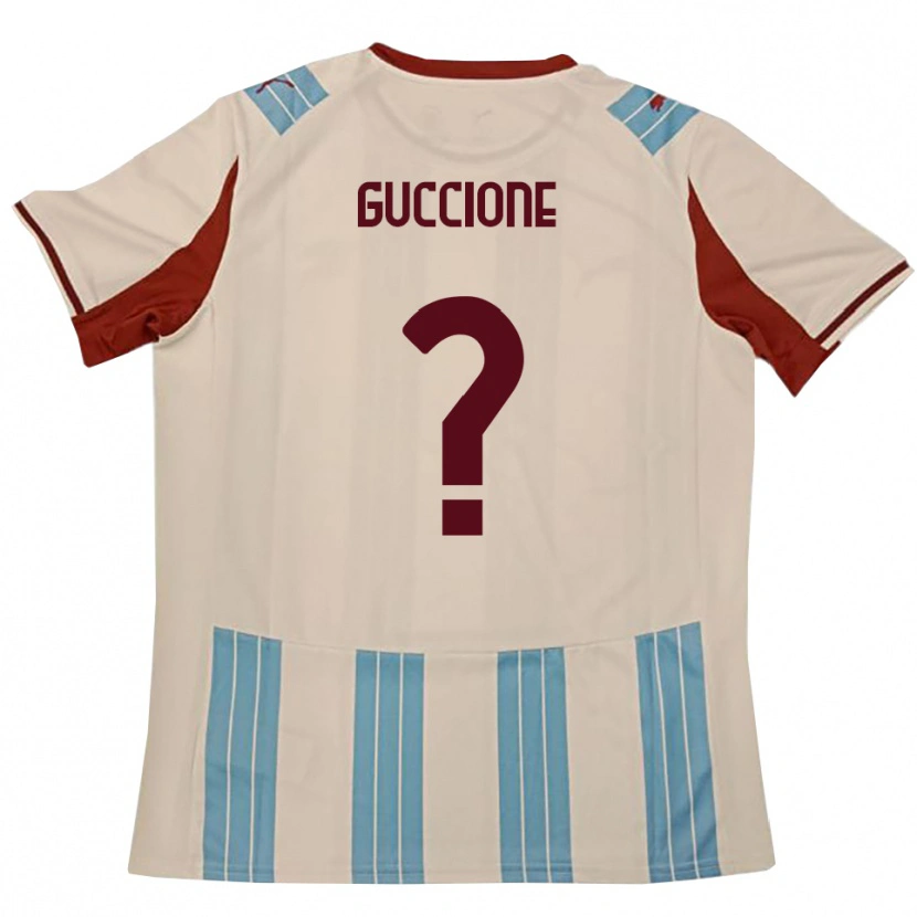 Danxen Dames Niccolò Guccione #0 Hemelsblauw Wit Uitshirt Uittenue 2025/26 T-Shirt