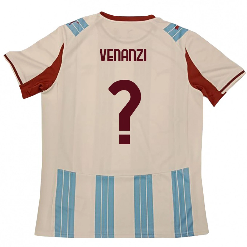 Danxen Dames Francesco Venanzi #0 Hemelsblauw Wit Uitshirt Uittenue 2025/26 T-Shirt