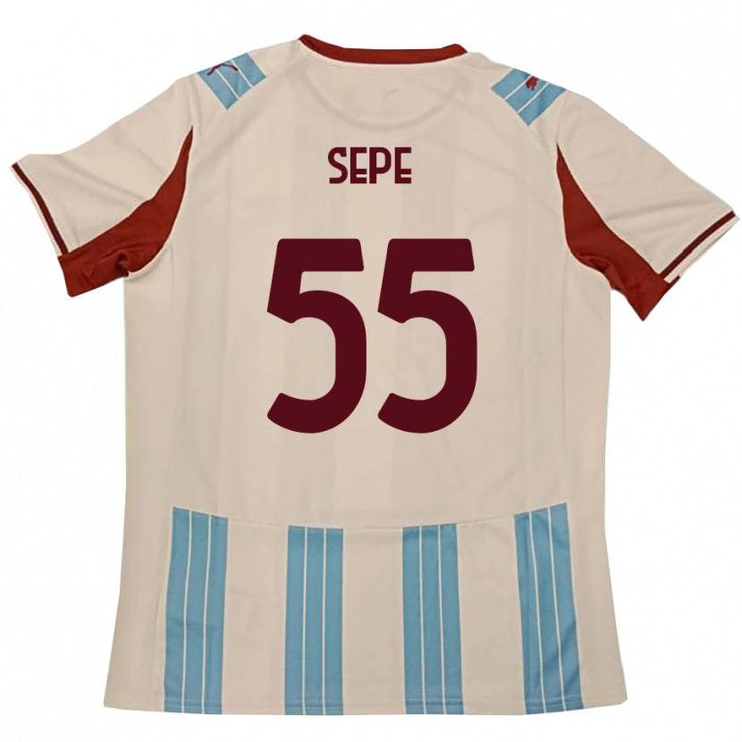 Danxen Dames Luigi Sepe #55 Hemelsblauw Wit Uitshirt Uittenue 2025/26 T-Shirt