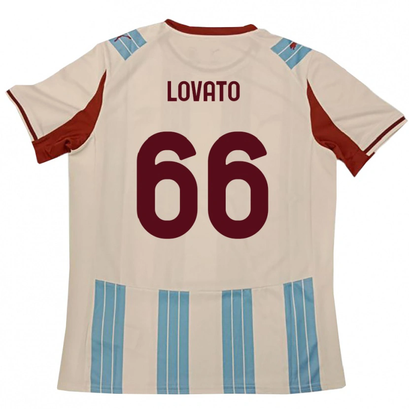 Danxen Dames Matteo Lovato #66 Hemelsblauw Wit Uitshirt Uittenue 2025/26 T-Shirt