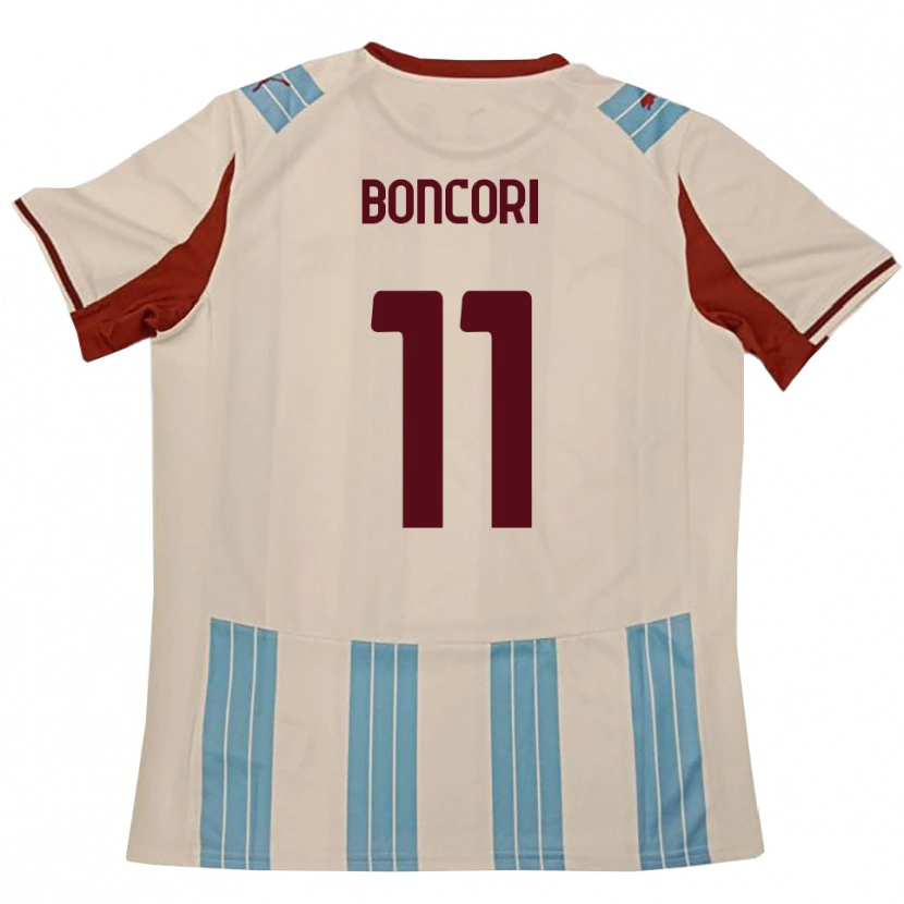 Danxen Dames Luca Boncori #11 Hemelsblauw Wit Uitshirt Uittenue 2025/26 T-Shirt