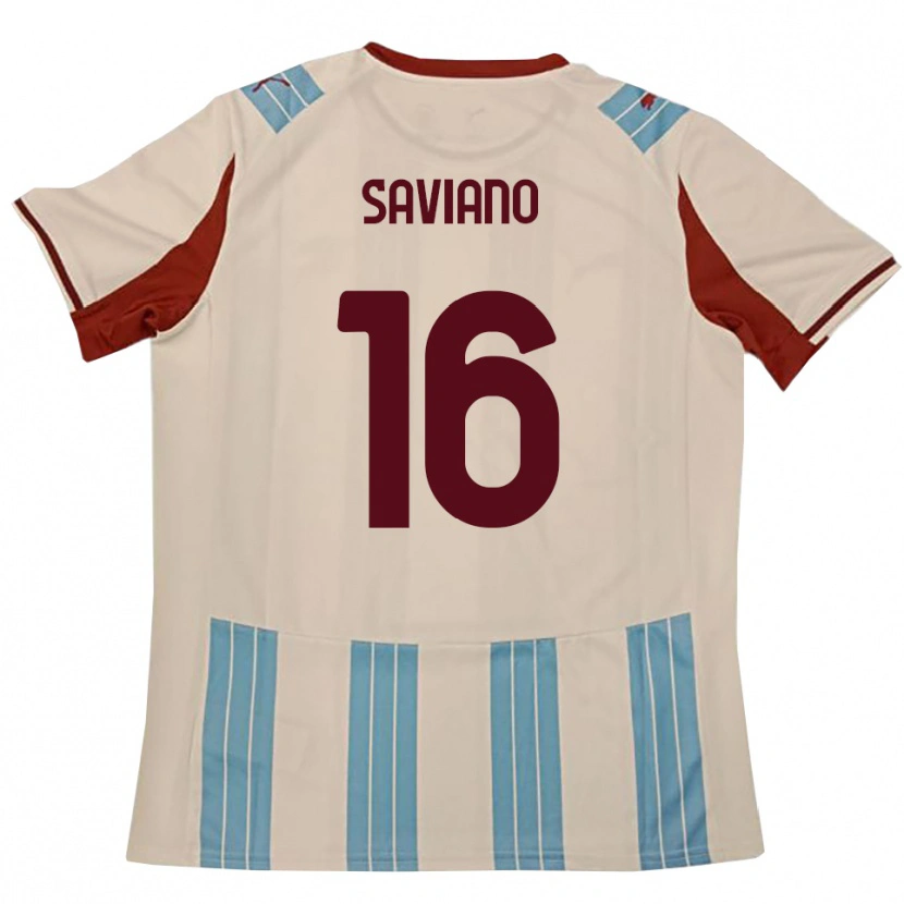 Danxen Dames Gianpaolo Saviano #16 Hemelsblauw Wit Uitshirt Uittenue 2025/26 T-Shirt