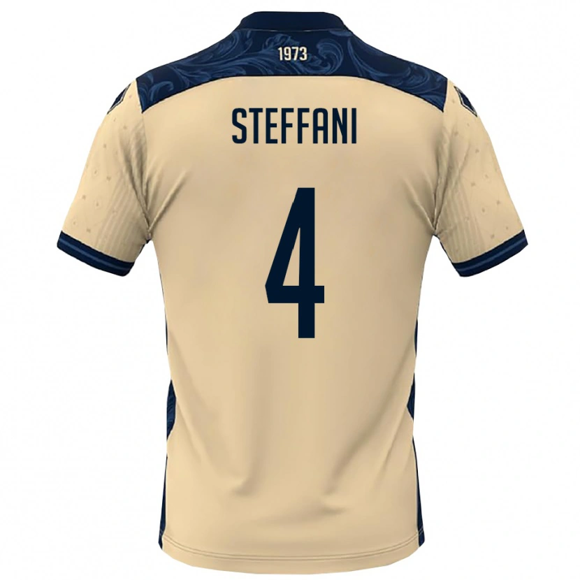 Danxen Dames Riccardo Steffani #4 Wit Donkerblauw Uitshirt Uittenue 2025/26 T-Shirt
