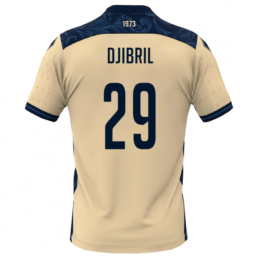 Danxen Dames Akim Djibril #29 Wit Donkerblauw Uitshirt Uittenue 2025/26 T-Shirt