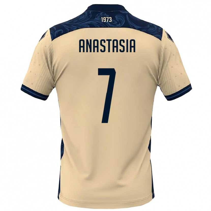 Danxen Dames Emanuele Anastasia #7 Wit Donkerblauw Uitshirt Uittenue 2025/26 T-Shirt