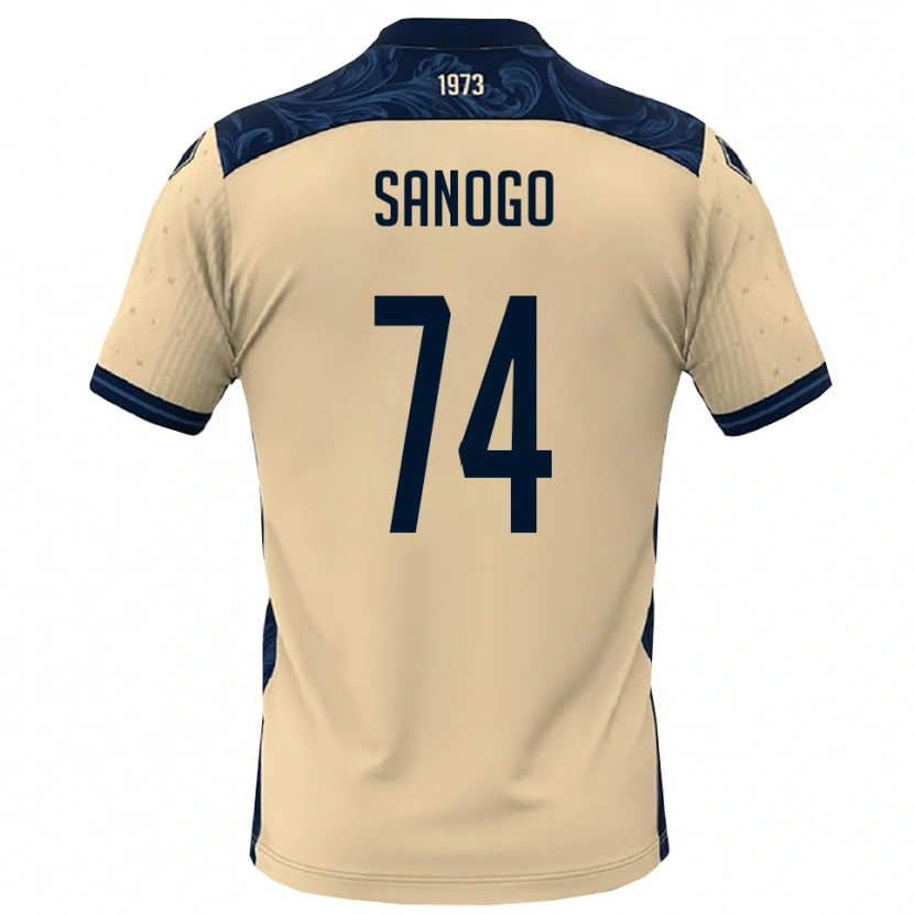 Danxen Dames Ahmed Sanogo #74 Wit Donkerblauw Uitshirt Uittenue 2025/26 T-Shirt
