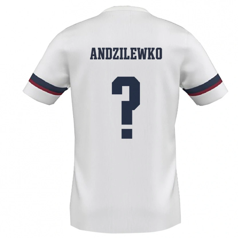 Danxen Dames Andzilewko #0 Wit Rood Uitshirt Uittenue 2025/26 T-Shirt