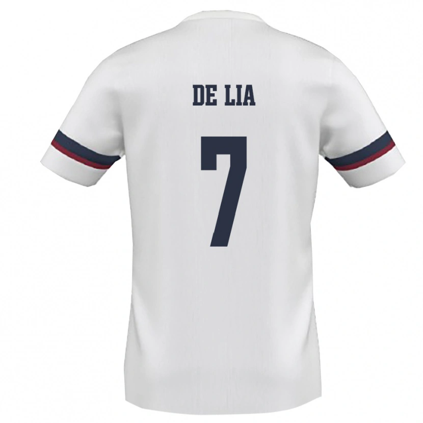 Danxen Dames Vincenzo De Lia #7 Wit Rood Uitshirt Uittenue 2025/26 T-Shirt