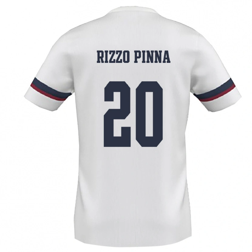Danxen Dames Andrea Rizzo Pinna #20 Wit Rood Uitshirt Uittenue 2025/26 T-Shirt