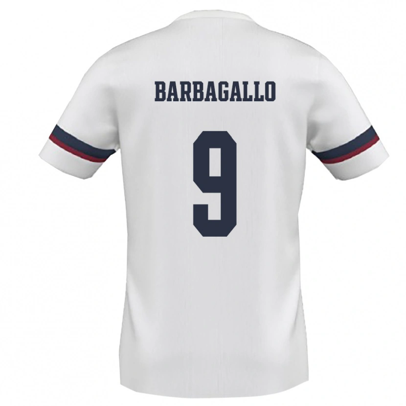 Danxen Dames Giuliano Barbagallo #9 Wit Rood Uitshirt Uittenue 2025/26 T-Shirt