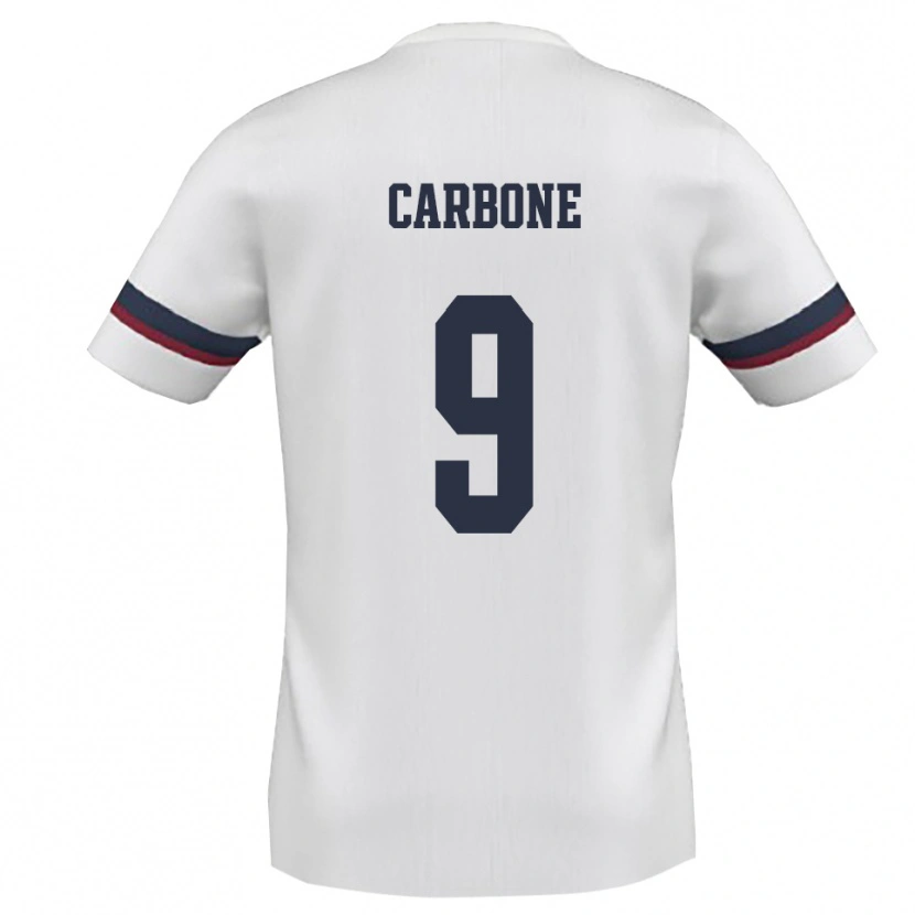 Danxen Dames Raffaele Carbone #9 Wit Rood Uitshirt Uittenue 2025/26 T-Shirt
