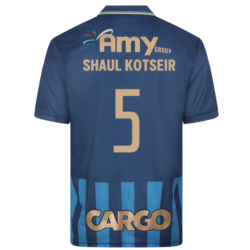 Danxen Dames Yonathan Shaul Kotseir #5 Donkerblauw Blauw Uitshirt Uittenue 2025/26 T-Shirt