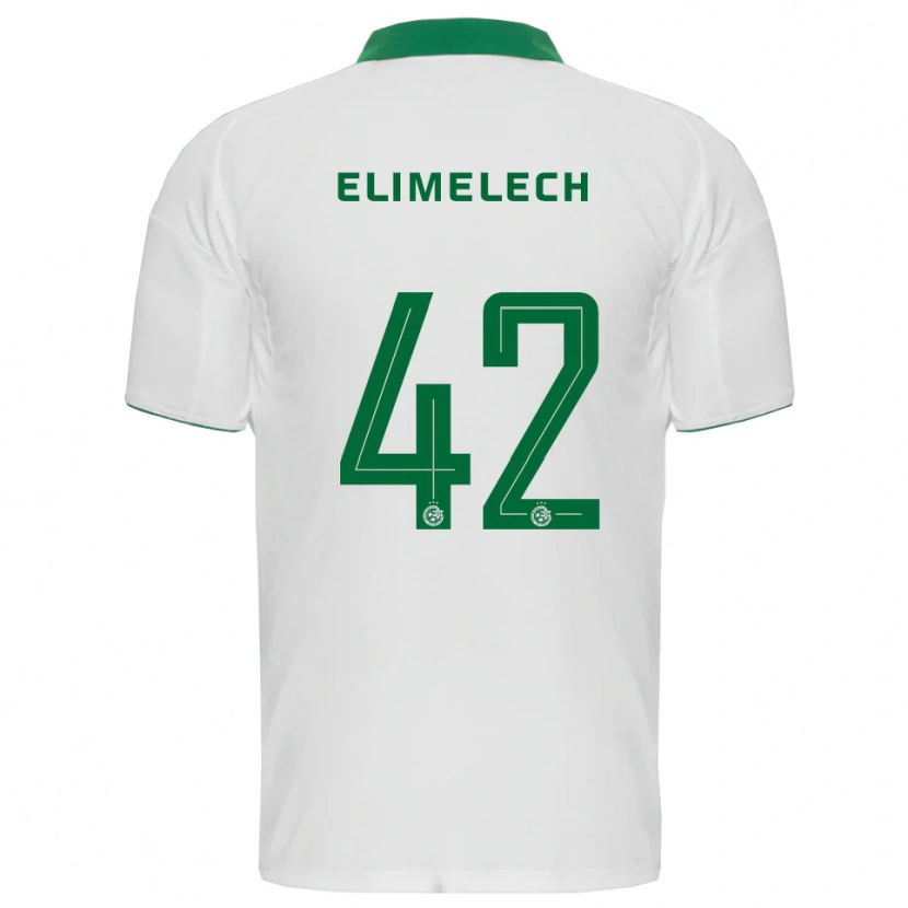 Danxen Dames Roey Elimelech #42 Wit Groen Uitshirt Uittenue 2025/26 T-Shirt