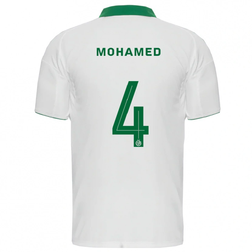 Danxen Dames Ali Mohamed #4 Wit Groen Uitshirt Uittenue 2025/26 T-Shirt