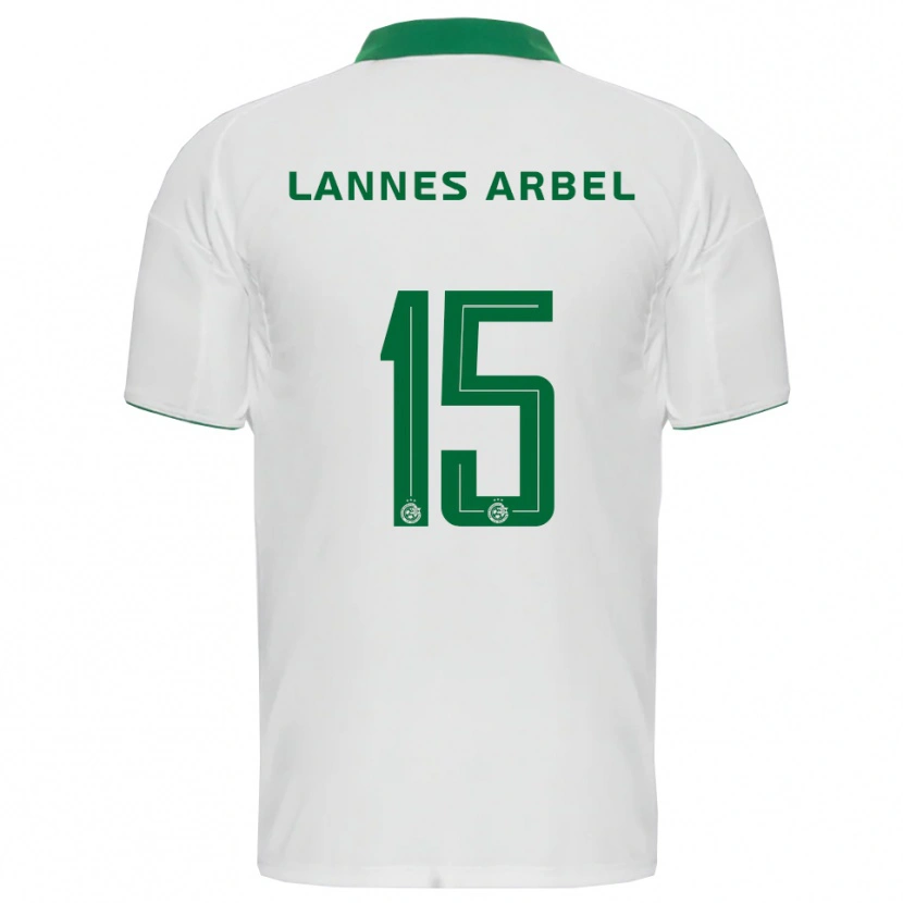 Danxen Dames Tomer Lannes Arbel #15 Wit Groen Uitshirt Uittenue 2025/26 T-Shirt