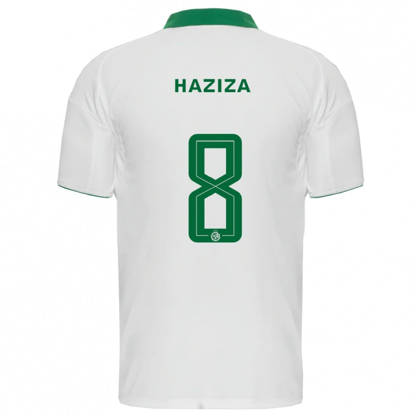 Danxen Dames Dolev Haziza #8 Wit Groen Uitshirt Uittenue 2025/26 T-Shirt
