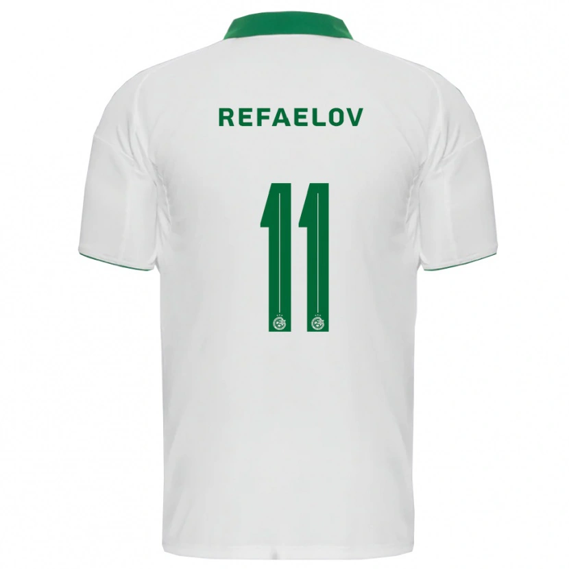 Danxen Dames Lior Refaelov #11 Wit Groen Uitshirt Uittenue 2025/26 T-Shirt