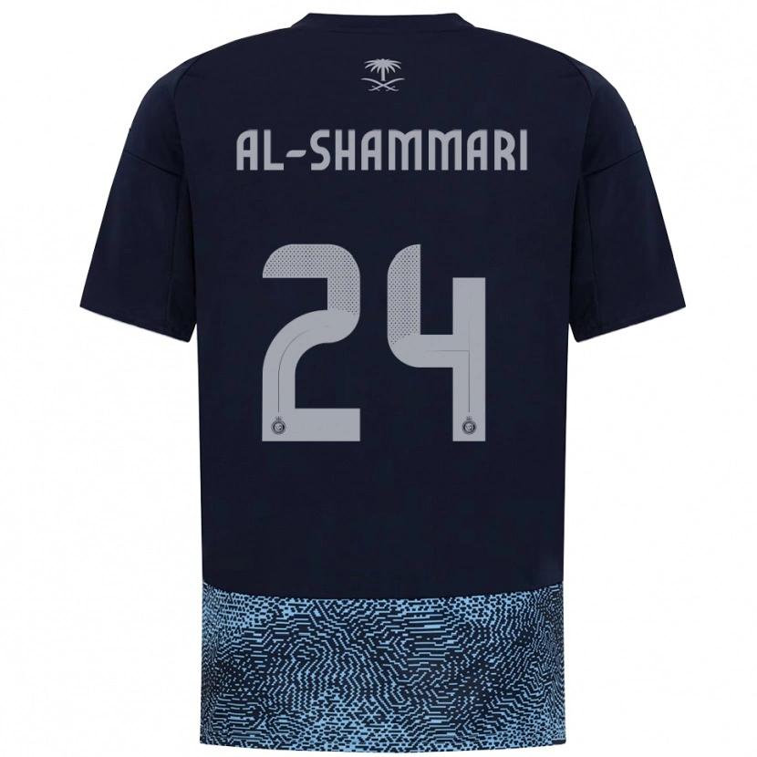 Danxen Dames Mansour Al-Shammari #24 Donkerblauw Hemelsblauw Uitshirt Uittenue 2025/26 T-Shirt