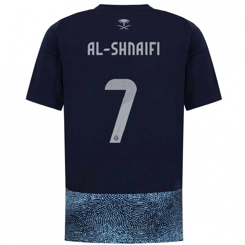 Danxen Dames Basmah Al-Shnaifi #7 Donkerblauw Hemelsblauw Uitshirt Uittenue 2025/26 T-Shirt