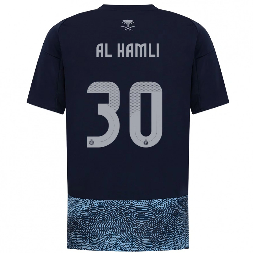 Danxen Dames Noura Al-Hamli #30 Donkerblauw Hemelsblauw Uitshirt Uittenue 2025/26 T-Shirt