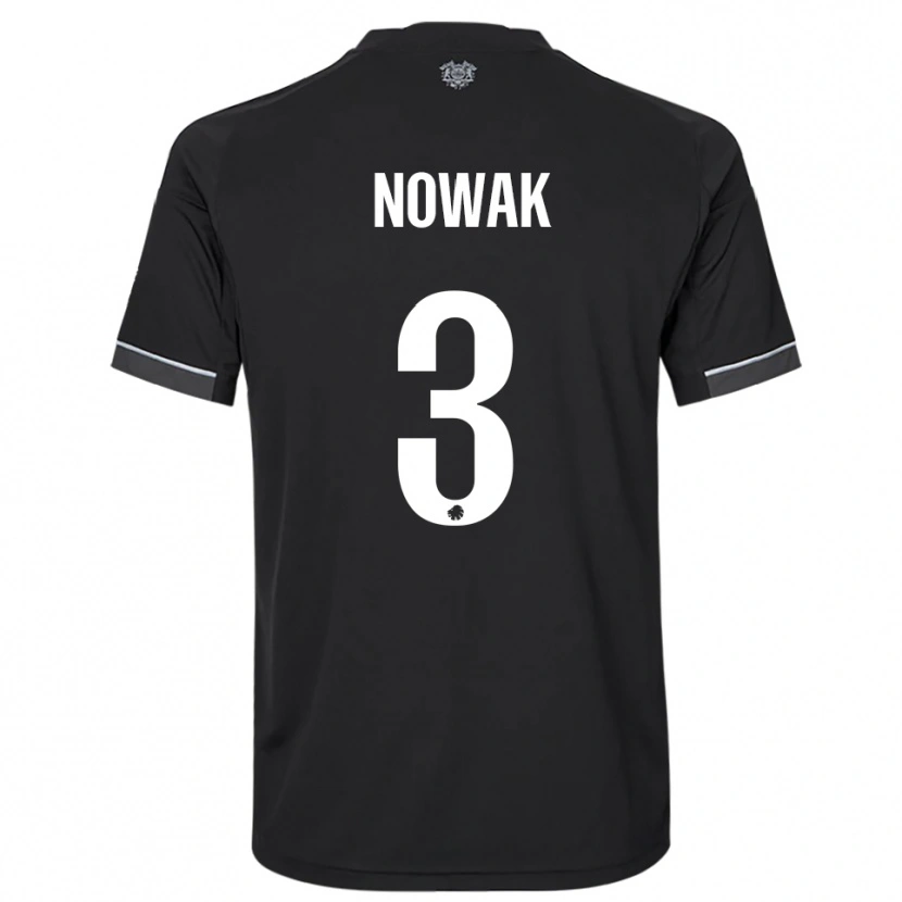 Danxen Dames Julie Nowak #3 Zwart Wit Uitshirt Uittenue 2025/26 T-Shirt