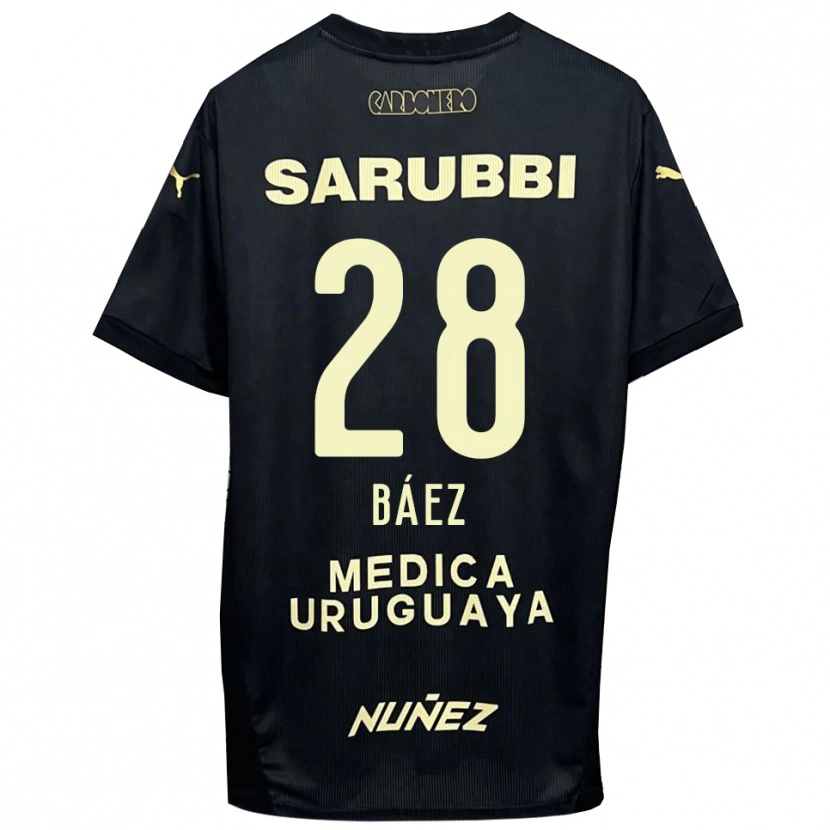 Danxen Dames Jaime Báez #28 Zwart Goud Uitshirt Uittenue 2025/26 T-Shirt