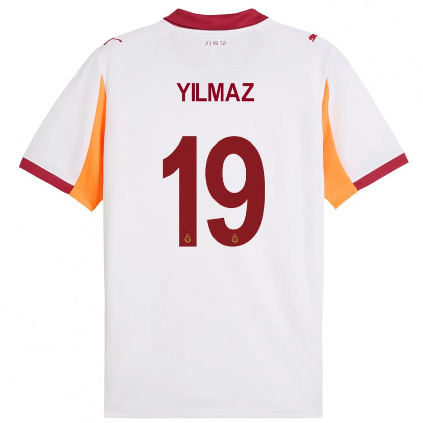 Danxen Dames Zehra Yılmaz #19 Wit Rood Uitshirt Uittenue 2025/26 T-Shirt