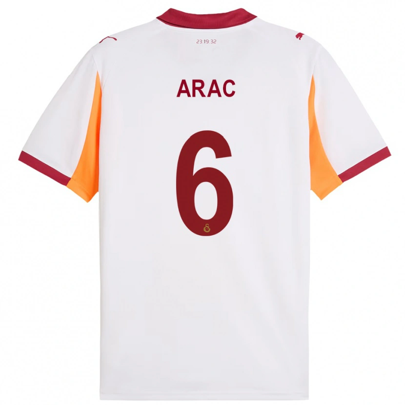 Danxen Dames Ege Araç #6 Wit Rood Uitshirt Uittenue 2025/26 T-Shirt