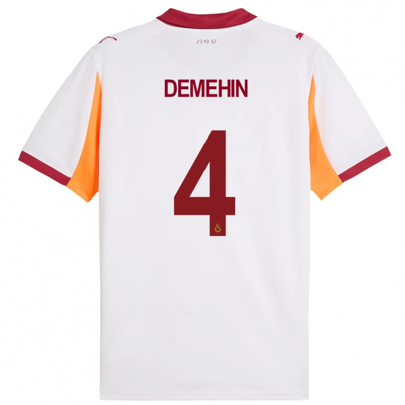 Danxen Dames Oluwatosin Blessing Demehin #4 Wit Rood Uitshirt Uittenue 2025/26 T-Shirt