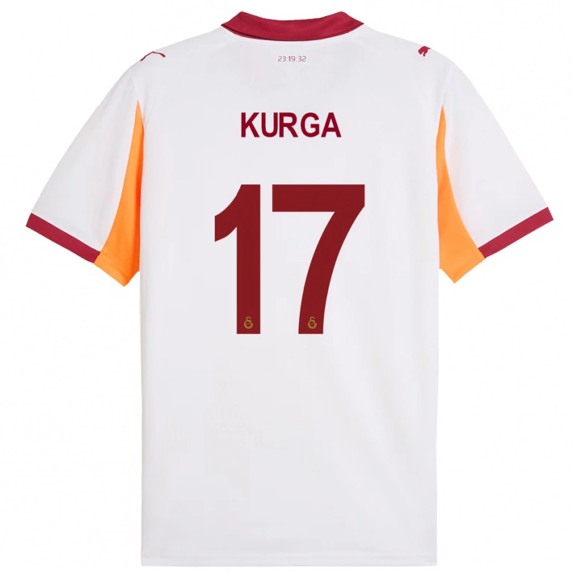 Danxen Dames Handan Kurğa #17 Wit Rood Uitshirt Uittenue 2025/26 T-Shirt