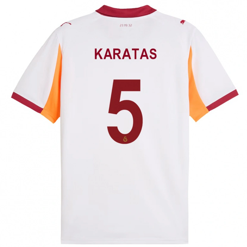 Danxen Dames Eda Karataş #5 Wit Rood Uitshirt Uittenue 2025/26 T-Shirt