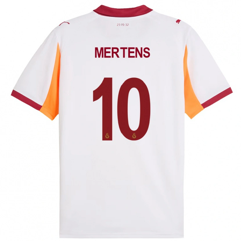 Danxen Dames Dries Mertens #10 Wit Rood Uitshirt Uittenue 2025/26 T-Shirt