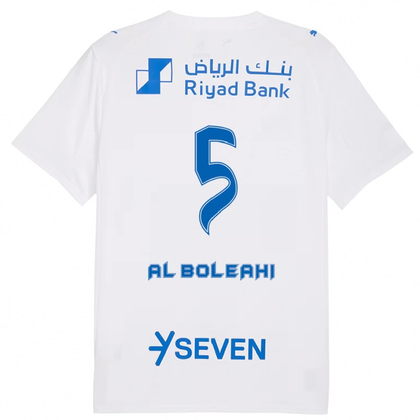 Danxen Dames Ali Al-Bulayhi #5 Wit Blauw Uitshirt Uittenue 2025/26 T-Shirt