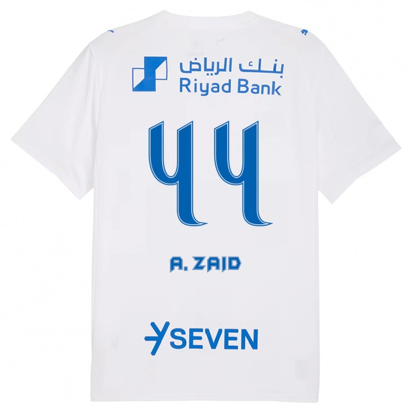 Danxen Dames Suhayb Al-Zaid #44 Wit Blauw Uitshirt Uittenue 2025/26 T-Shirt