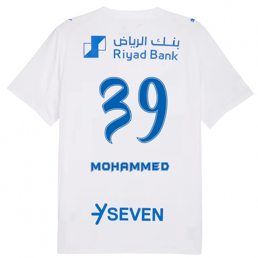 Danxen Dames Mohammed Al-Zaid #39 Wit Blauw Uitshirt Uittenue 2025/26 T-Shirt