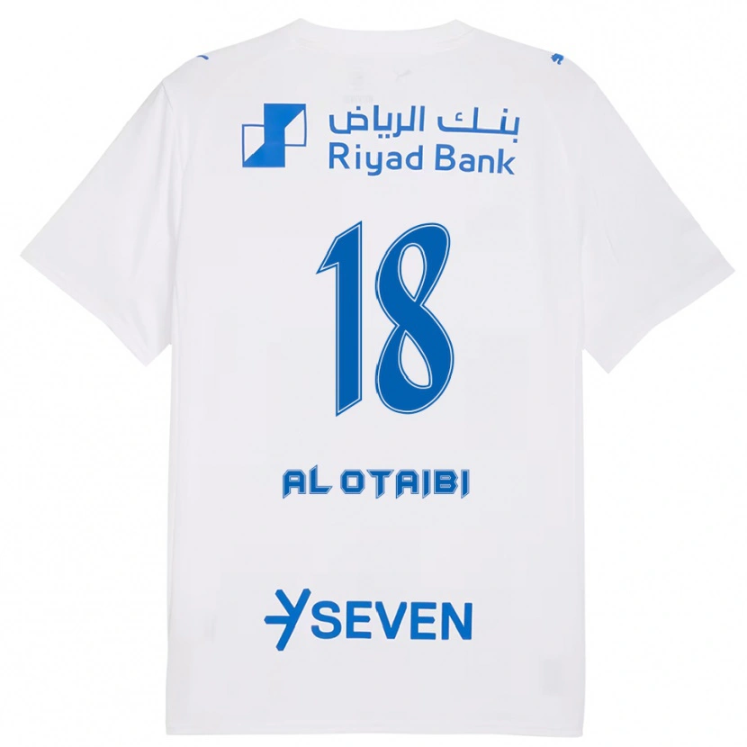 Danxen Dames Majd Al-Otaibi #18 Wit Blauw Uitshirt Uittenue 2025/26 T-Shirt