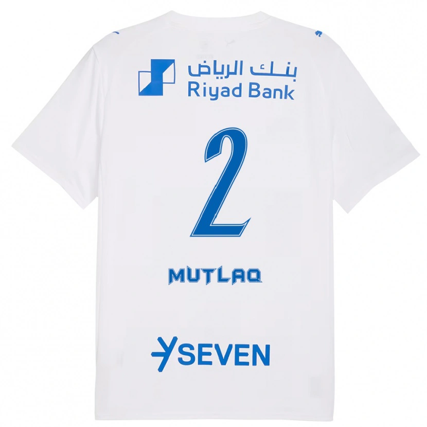 Danxen Dames Mohrah Mutlaq #2 Wit Blauw Uitshirt Uittenue 2025/26 T-Shirt