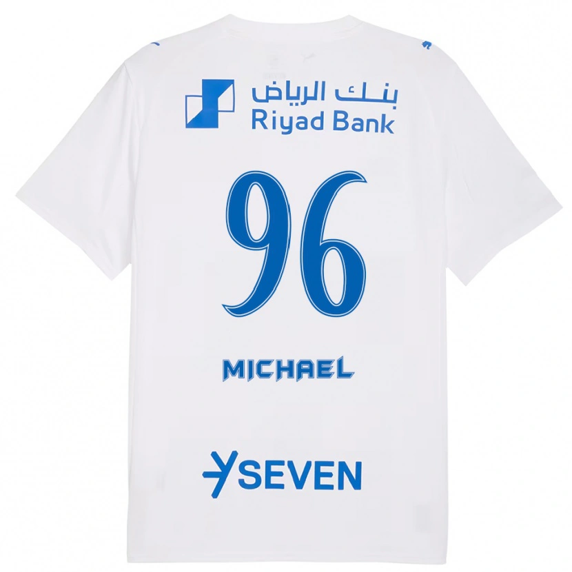 Danxen Dames Michael #96 Wit Blauw Uitshirt Uittenue 2025/26 T-Shirt