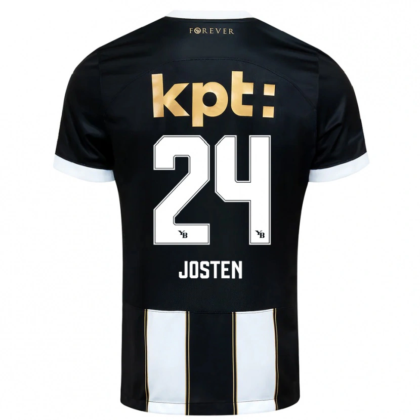 Danxen Dames Lisa Josten #24 Zwart Wit Uitshirt Uittenue 2025/26 T-Shirt