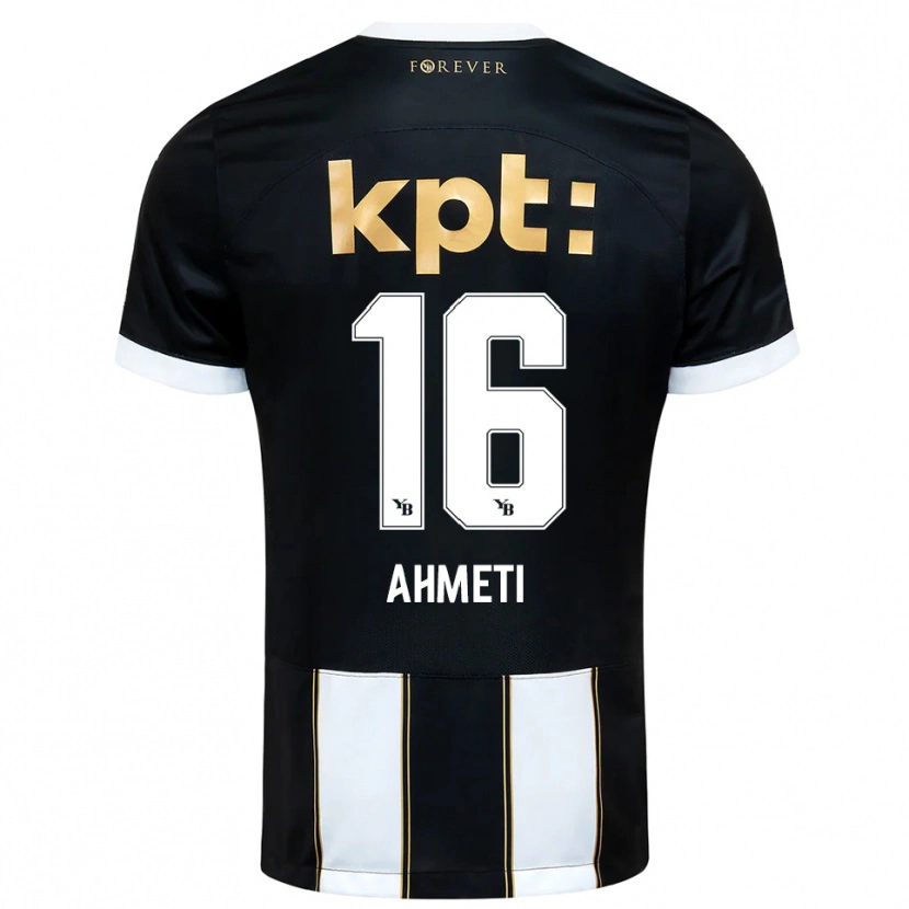 Danxen Dames Donart Ahmeti #16 Zwart Wit Uitshirt Uittenue 2025/26 T-Shirt