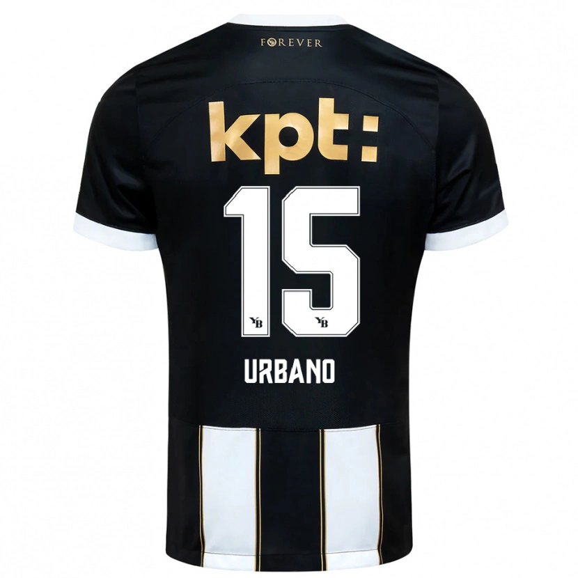 Danxen Dames Nicolò Urbano #15 Zwart Wit Uitshirt Uittenue 2025/26 T-Shirt