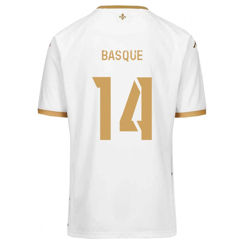 Danxen Dames Romain Basque #14 Wit Goud Uitshirt Uittenue 2025/26 T-Shirt