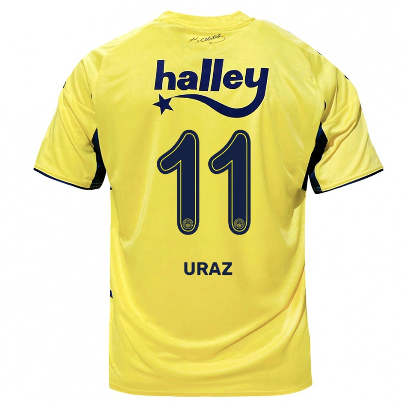 Danxen Dames Yağmur Uraz #11 Geel Donkerblauw Uitshirt Uittenue 2025/26 T-Shirt