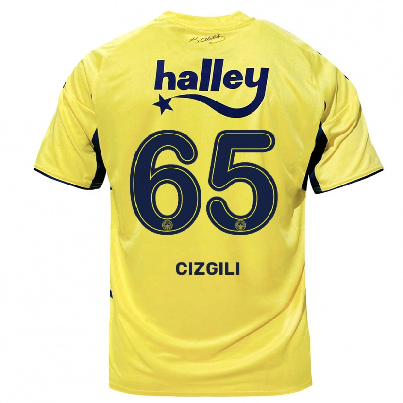 Danxen Dames Muharrem Cizgili #65 Geel Donkerblauw Uitshirt Uittenue 2025/26 T-Shirt