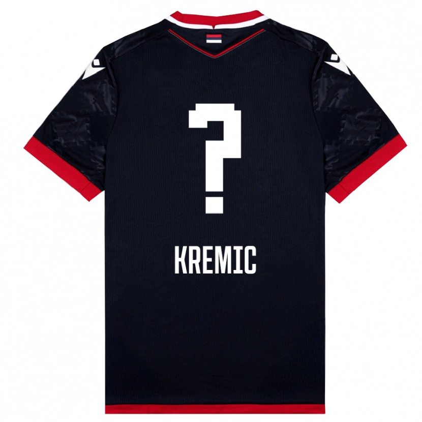 Danxen Dames Luka Kremic #0 Zwart Rood Uitshirt Uittenue 2025/26 T-Shirt