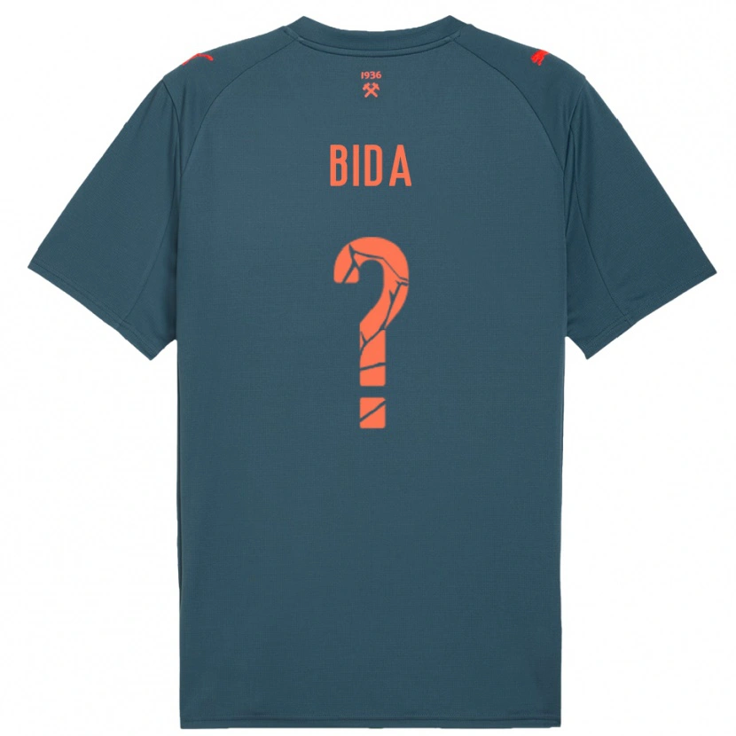 Danxen Dames Denys Bida #0 Donkerblauw Rood Uitshirt Uittenue 2025/26 T-Shirt