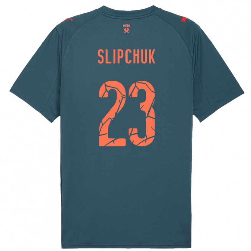 Danxen Dames Mykhaylo Slipchuk #23 Donkerblauw Rood Uitshirt Uittenue 2025/26 T-Shirt