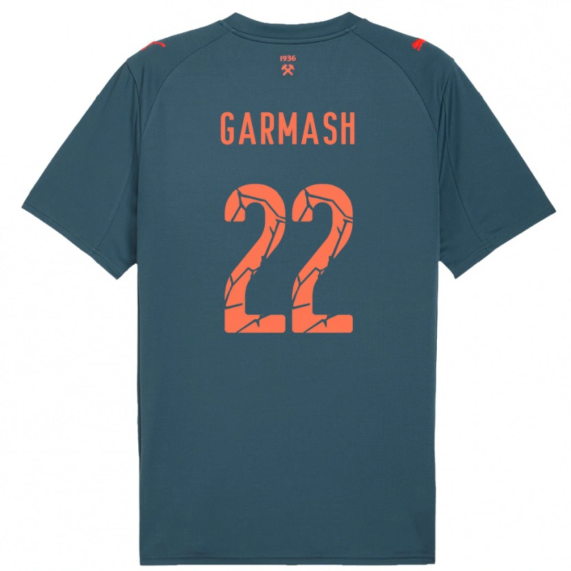 Danxen Dames Yevgeniy Garmash #22 Donkerblauw Rood Uitshirt Uittenue 2025/26 T-Shirt
